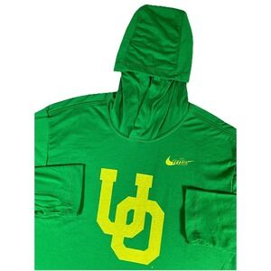 Nike UO University Of Oregon Ducks Green Lightweight Hoodie Sweatshirt Size Lg